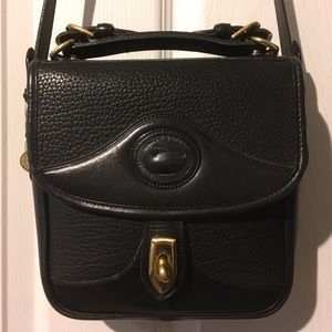 Vintage Dooney & Bourke Black Square Carrier Bag